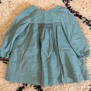 Corduroy smocked dress